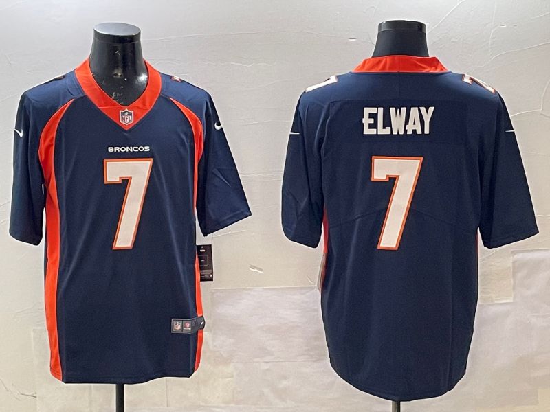 Men Denver Broncos #7 Elway Blue Second generation 2025Nike Limited NFL Jersey style 1->denver broncos->NFL Jersey